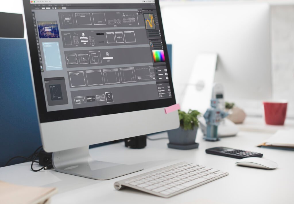 A computer showcasing how professional editing digital tools for businesses can be beneficial